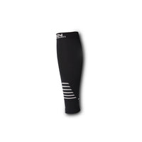 Calf Compression Sleeve for Men & Women - Black & Gray Pair