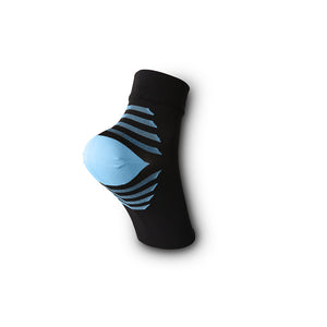 Ankle Sleeve Compression Sock/Sleeve - Black & Blue Pair